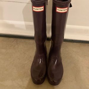 Hunter Boots size 9 with calf extender